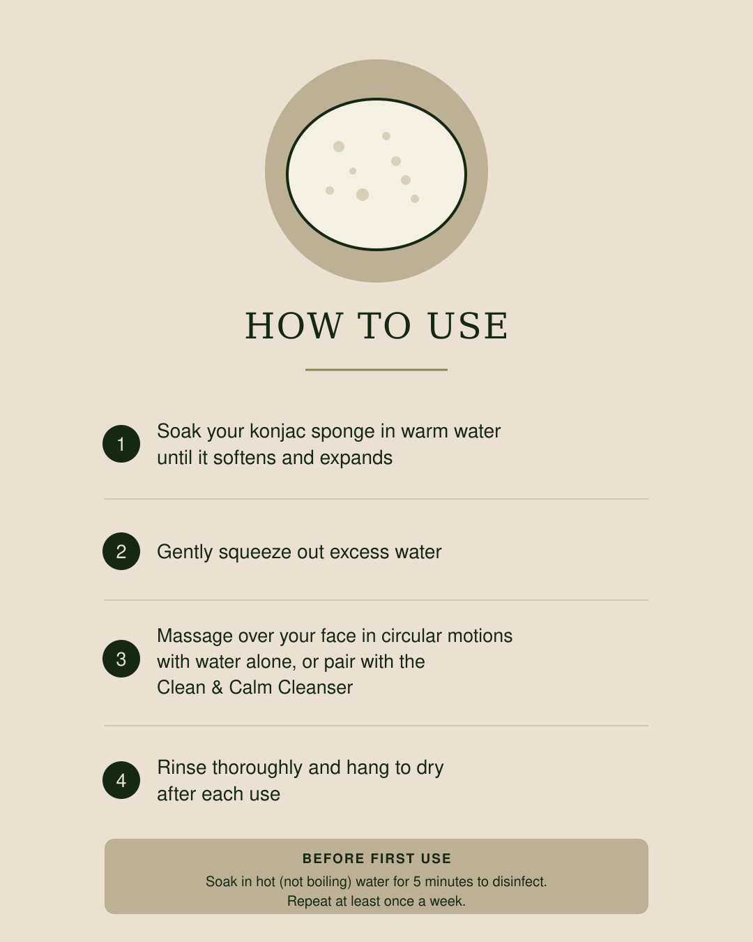Gentle Exfoliating Konjac Sponge